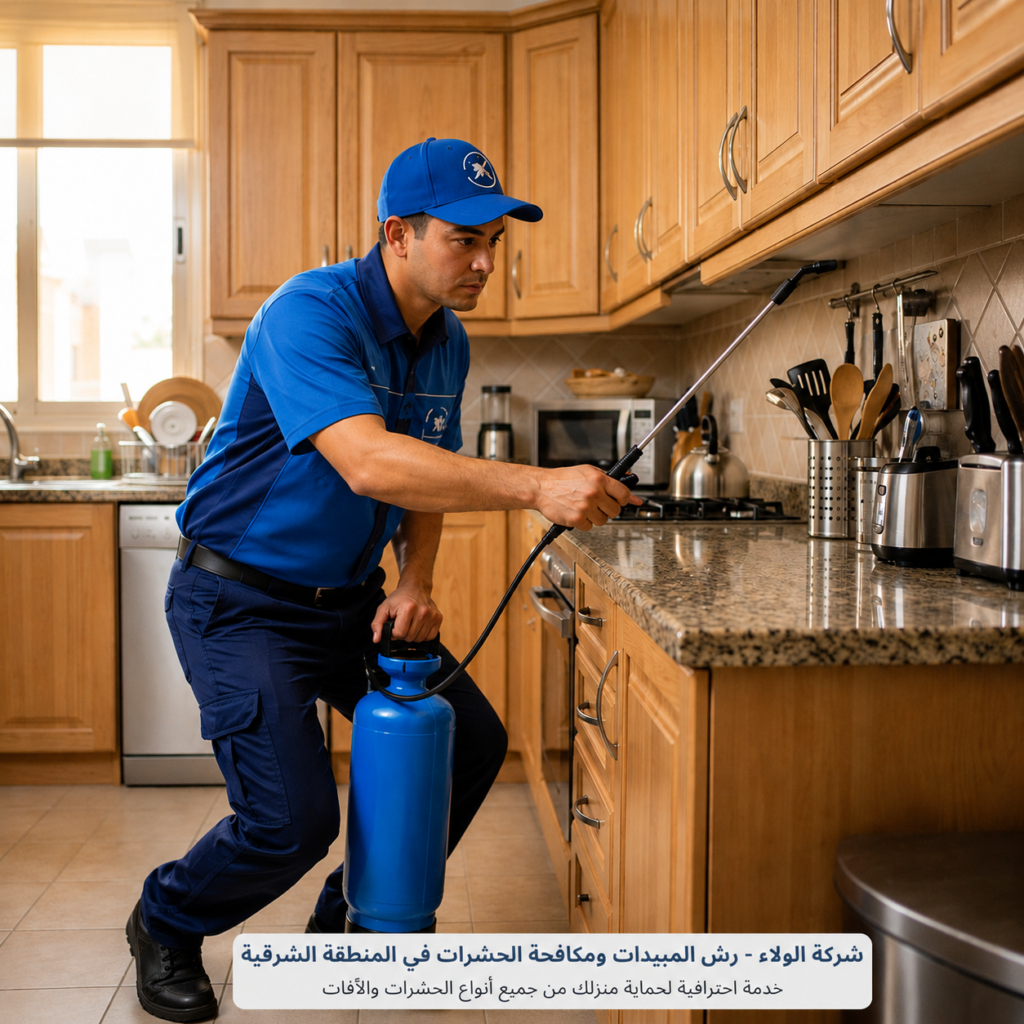 رش المبيدات ومكافحة الحشرات بالمنطقة الشرقية بواسطة فني متخصص